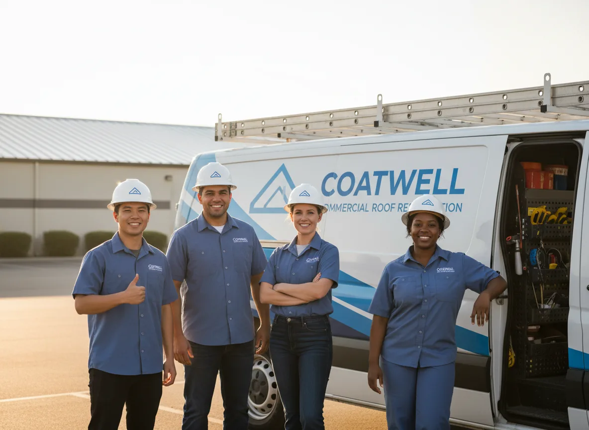 Commercial roof coating company in Perkins, MI